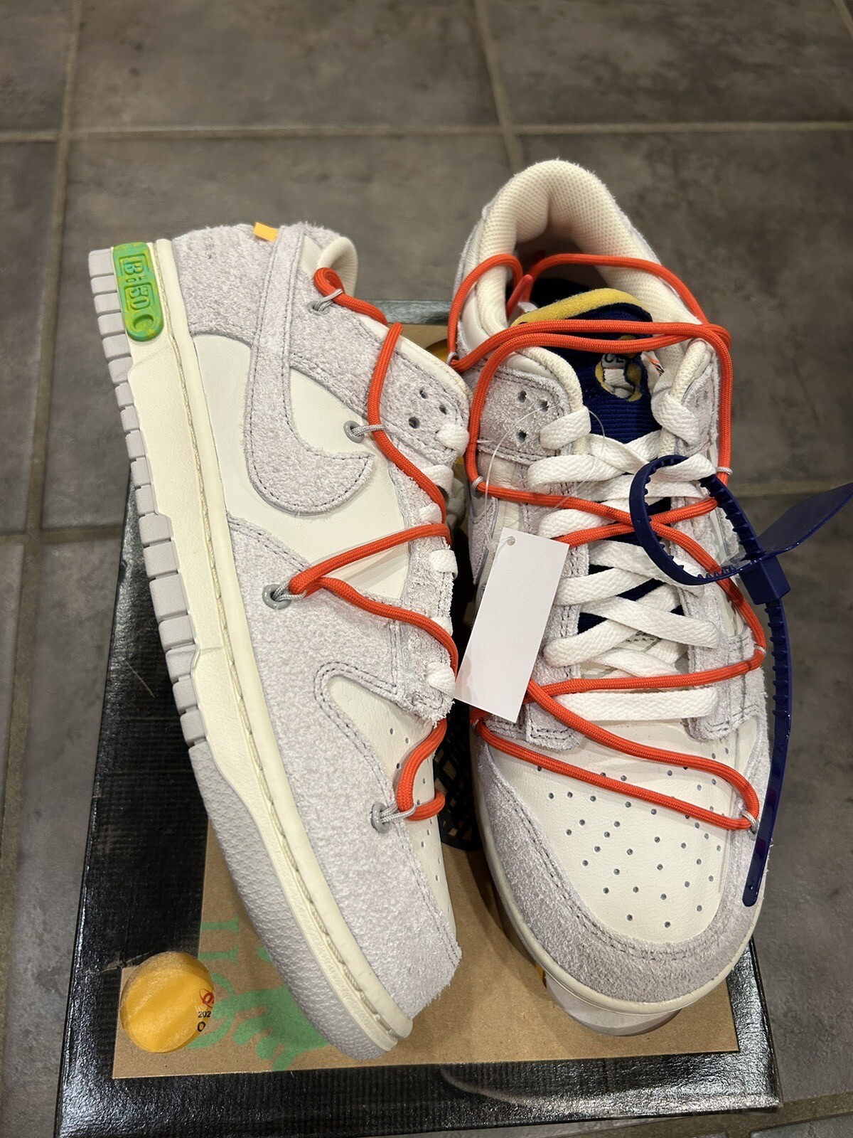 OFF WHITE X NIKE Taglia 10.5 DS Nike Dunk Low x Off White Lotto 13 di 50 2021 Nuove