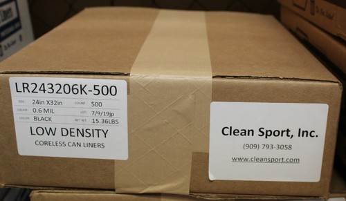 24 x 32 - .6 Mil Industrial Trash Liners (500 liners per case) - Picture 2 of 2
