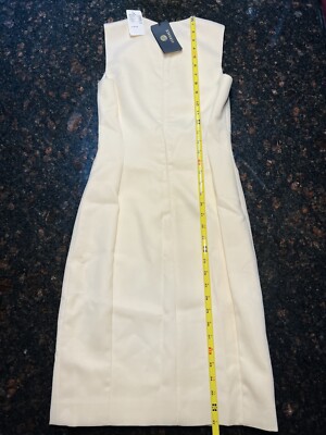 【関税&送料込み】Versace White Sleeveless Mini Dress In S NEW Gianni Versace/Saks Fifth Avenue/Women's White Mini