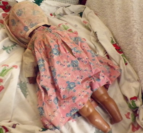 Antique Black Americana Paper Mache, Straw filled Doll - Picture 13 of 24