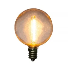 LED Filament G50 Globe Shatterproof Energy Saving Light Bulb, Dimmable, 1W,  E12