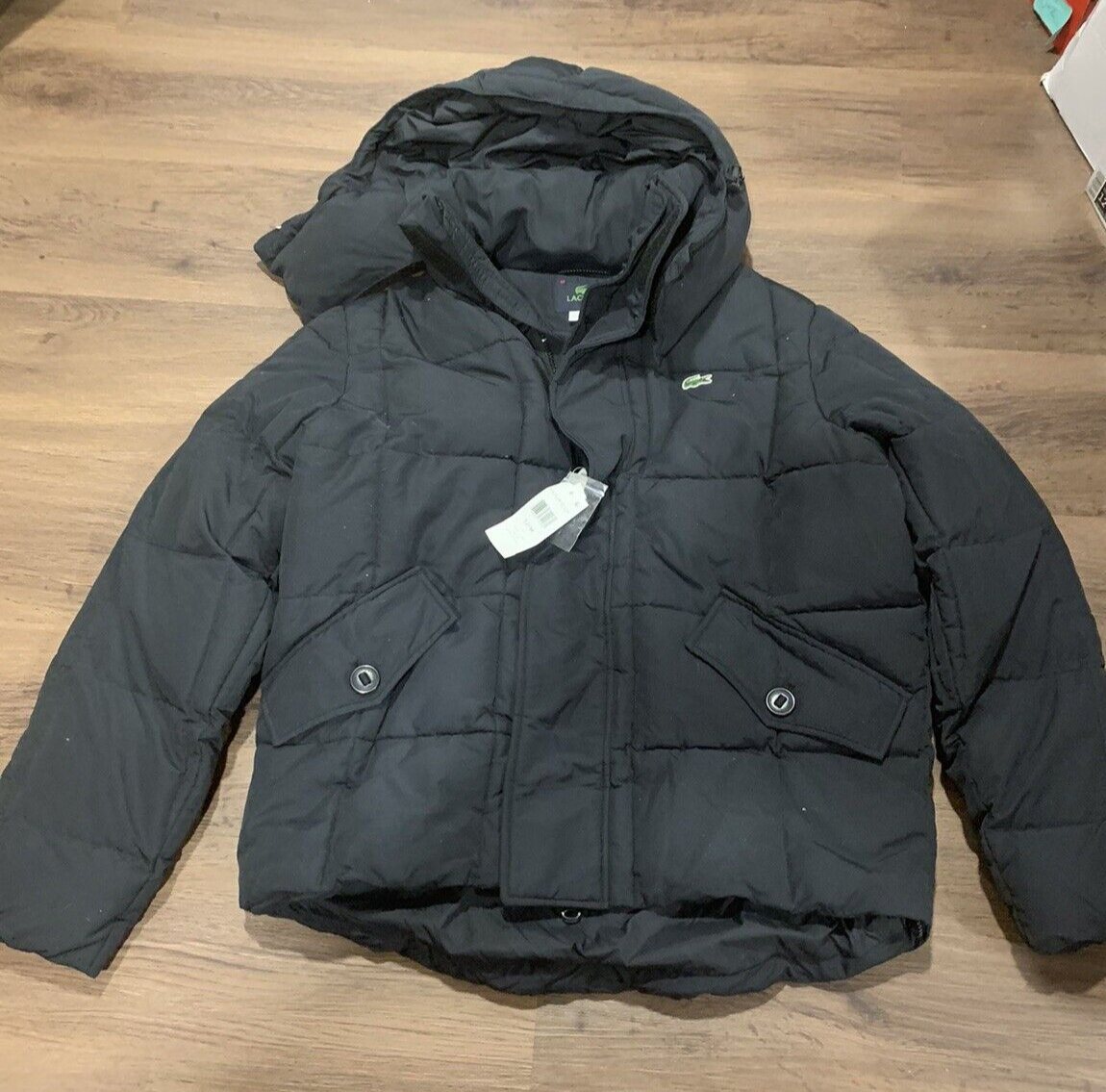 ⭐︎専用⭐︎Lacoste ノーカラー ブラウンジャケット ⭐︎専用⭐︎Lacoste ノーカラー ブラウンジャケット