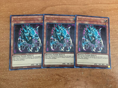 yugioh alien deck 3x Yugioh GFP2-EN100 Alien Ammonite ULTRA RARE NM 1ST ED PLAYSET