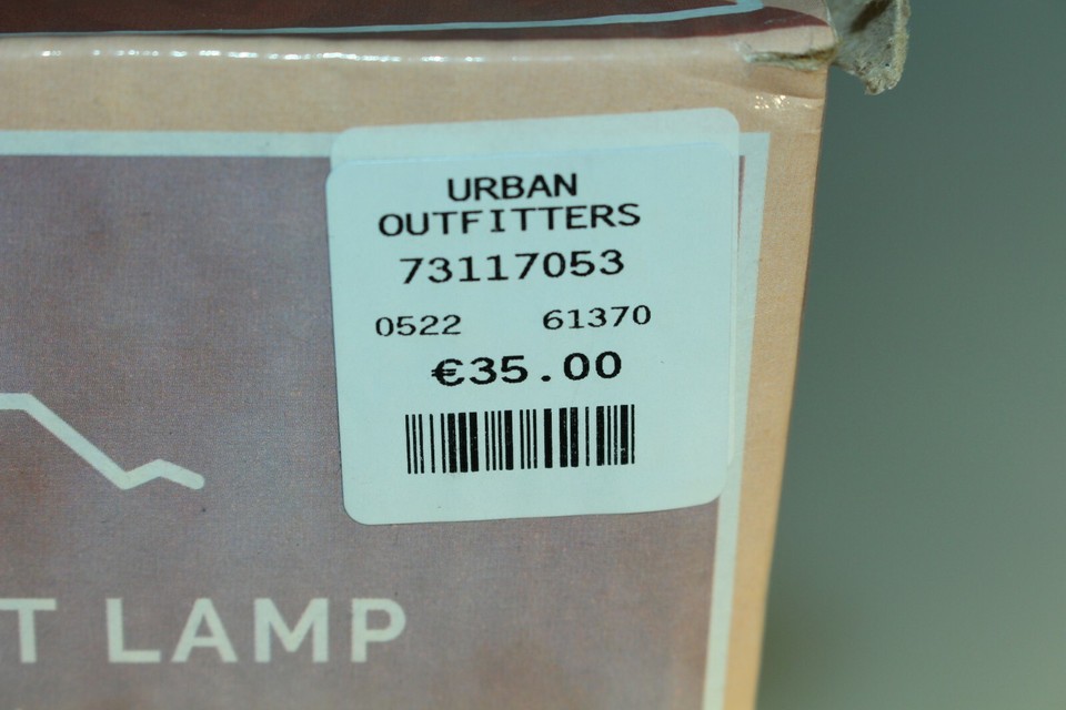 Urban Outfitters Himalayan Salt Lamp, Orange, 5.5"l x 5.5"w x approx. 7