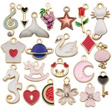 Lot Alloy Enamel Charms Pendants for Jewelry Making Earrings Bracelet 10/20pcs