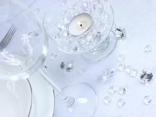CLEAR WEDDING TOP TABLE SCATTER CRYSTALS DIAMOND CONFETTI PARTY DECORATION - Picture 5 of 20