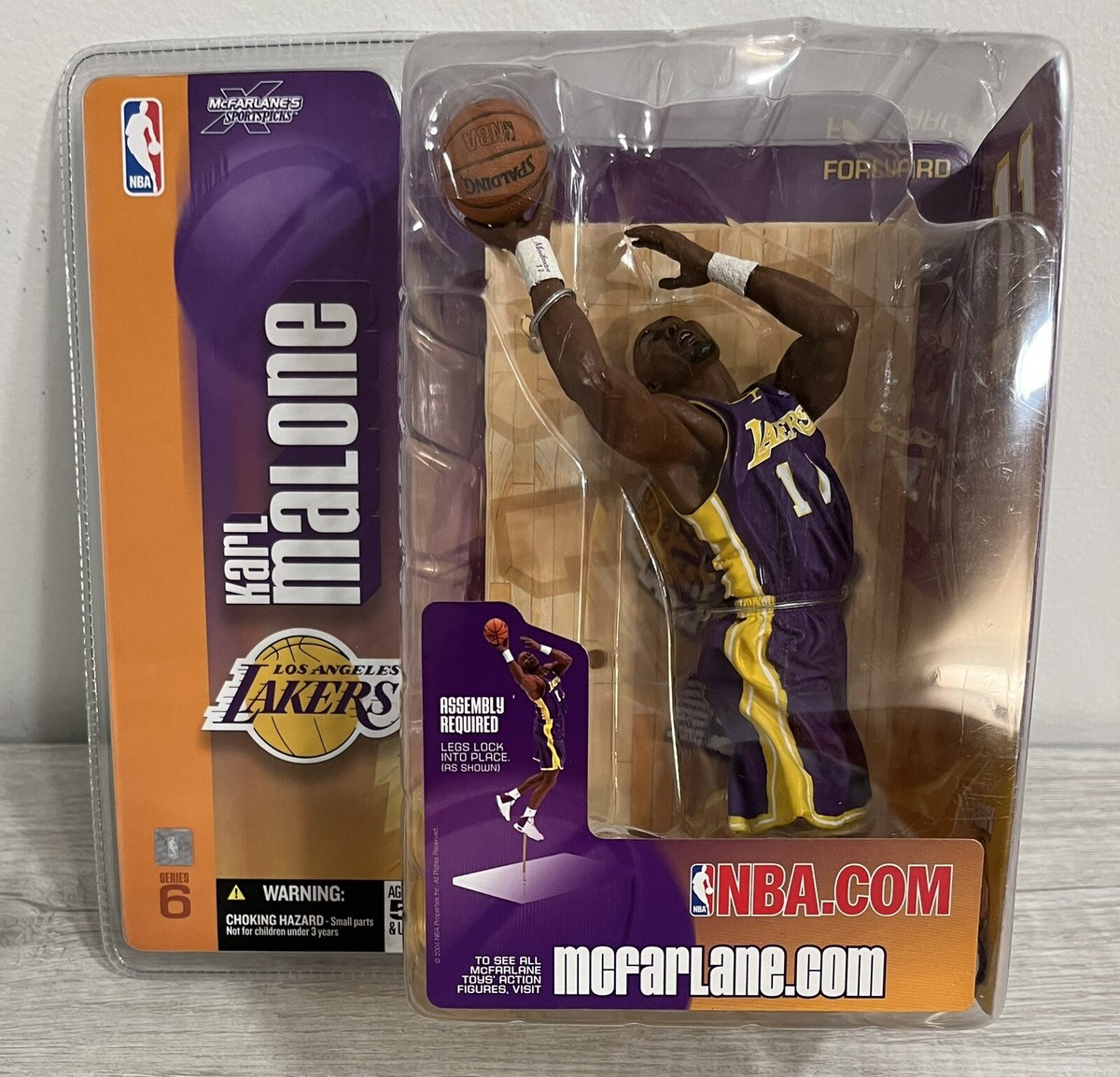 Mcfarlane Series 6 Karl Malone Los Angeles Lakers Sports