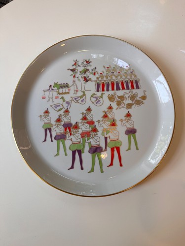 Vintage Shenango Holiday 12 Days of Christmas Plates Dick Litzel 1960s-1970s - Picture 21 of 49