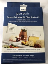 Smart Choice PureAir Carbon Activated Air Filter Starter Kit; Fits ANY Fridge...