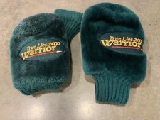 Vtg True Lies 2000 Warrior Wood HEADCOVERS Green Plush 3  7 Golf Lot Of 2