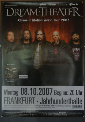 Dream Theater Original Concert Poster Frankfurt Jahrhunderthalle 08.10.2007