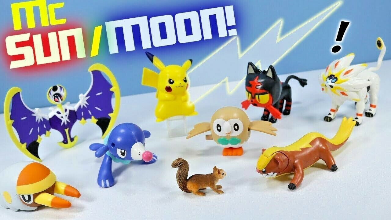 Abrindo Miniaturas de POKÉMON SUN E MOON do McDonalds / Mclanche Feliz  Dezembro 2017 