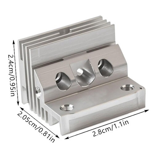 1Pcs For Creality K1 Series Radiator Metal Heat Sink Throat Heating - Photo 3/6