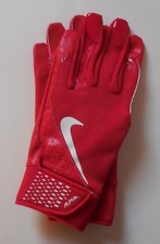 Nike Alpha Text Batting Gloves Adult Unisex University Red/White Large