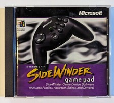 Microsoft Sidewinder Game Pad CD-ROM Software V 2.0 Windows 95 vintage