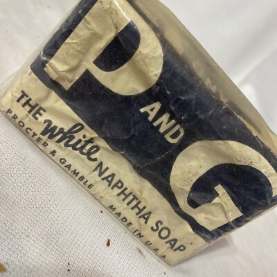 Vintage P&G Procter & Gamble White Country Store AD Laundry Soap Bar NOS/1c