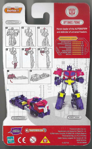Hasbro Transformers Legends Cybertron Series 1 OPTIMUS PRIME 2005 Unsealed Box - 第 2/5 張圖片