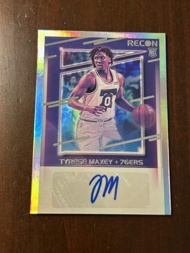 2020-21 Panini Recon Tyrese Maxey Rookie AUTO #RRS-TYM 🔥🔥 - Picture 3 of 4