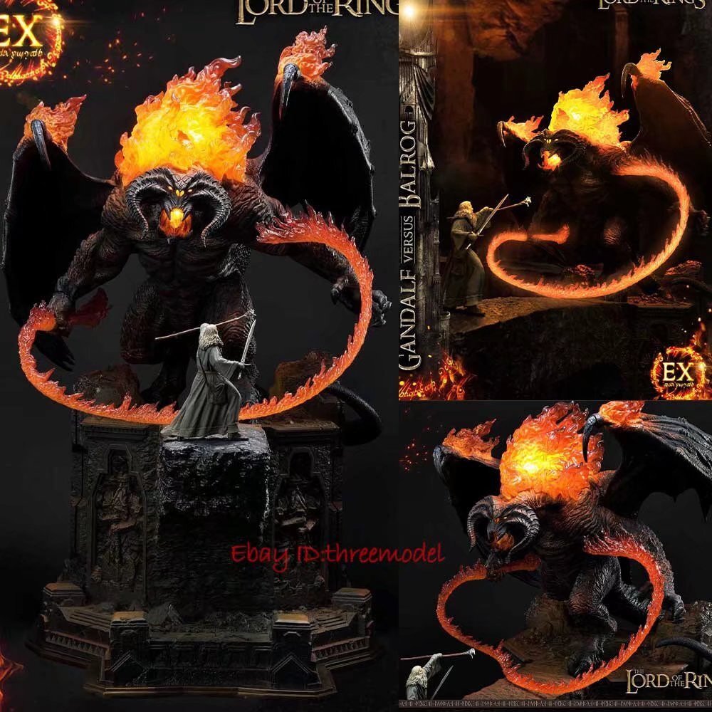 1点物 タモリ sato ユンケル フィギュア Prime 1 Studio P1S PMLOTR-02 Gandalf VS Balrog DX Ver Painted