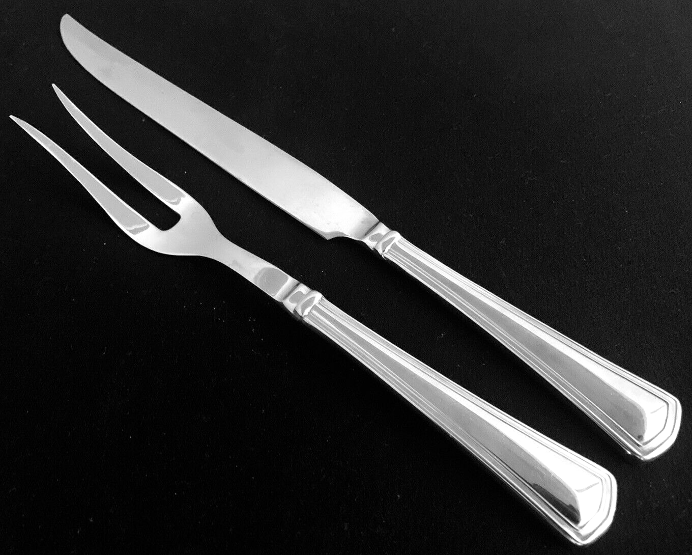 REED & BARTON Stainless PALLADIAN 2 Piece MEAT CARVING SET 13" Knife & 10" Fork eBay