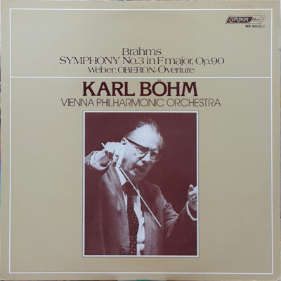 Johannes Brahms - Symphony No.3, Oberon Overture / VG+ / LP, Comp, Mono
