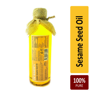 DR WAKDE S Golden Sesame Oil | 500ml/16.9 fl. oz | 100% Pure, Virgin Oil | Co...