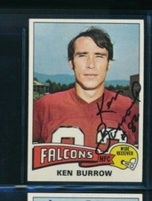 1975 TOPPS #105 Ken Burrow signed auto autograph crisp centered NM swsw6