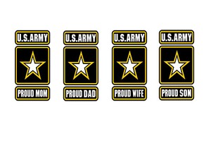 Army Mom Holographic Decal Sticker 3.5x5.5 - Vinyl Car Window Laptop Decal