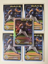Jacob Lopez 2024 Topps Series 2 Rainbow Foil + (4) Base Rookie # 502