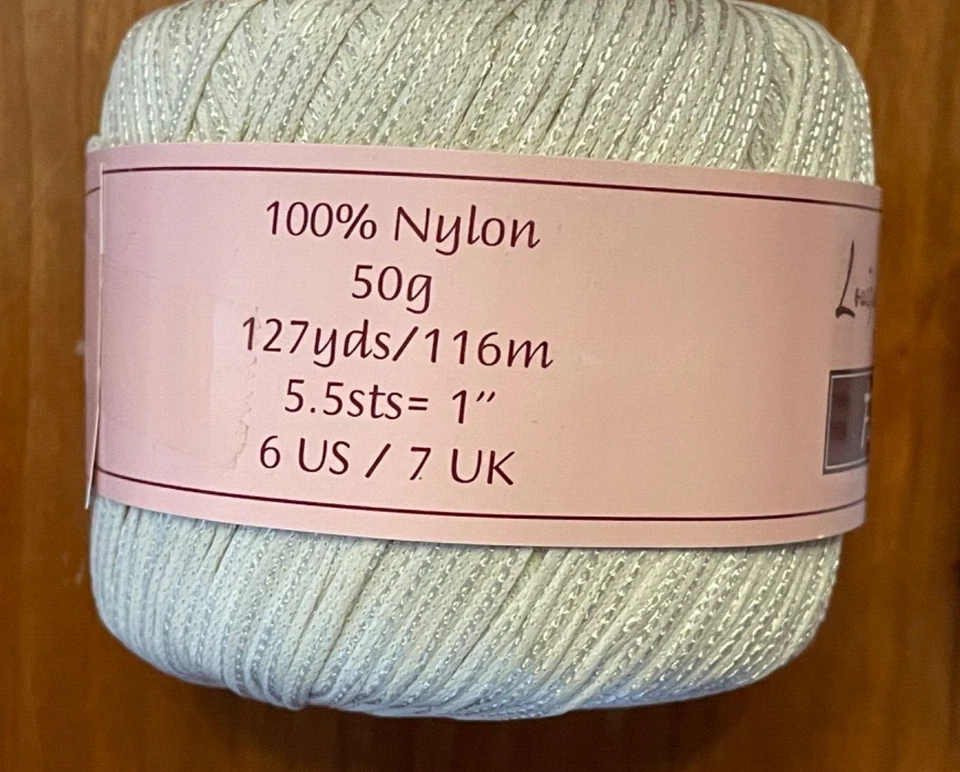 Lot of 2 Louisa Harding FAUVE Ribbon Yarn / Cream colorway - Image 3 of 4