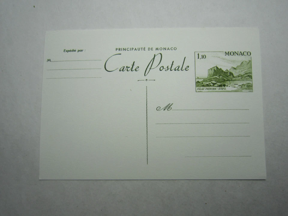 LOT DE 5 ENTIER POSTAL MONACO CARTE POSTALE - Photo 1/4