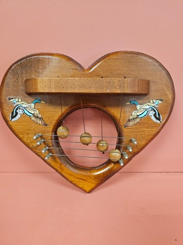 Corazón de pato arpa artesanal - Imagen 2 de 4