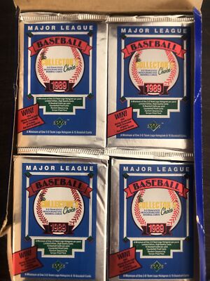 1989 Upper Deck Low Series Pack Unopened From a BBCE FASC Box Ken Griffey Jr RC