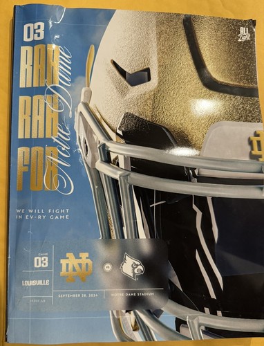 Notre Dame v Louisville Program 09/28/24