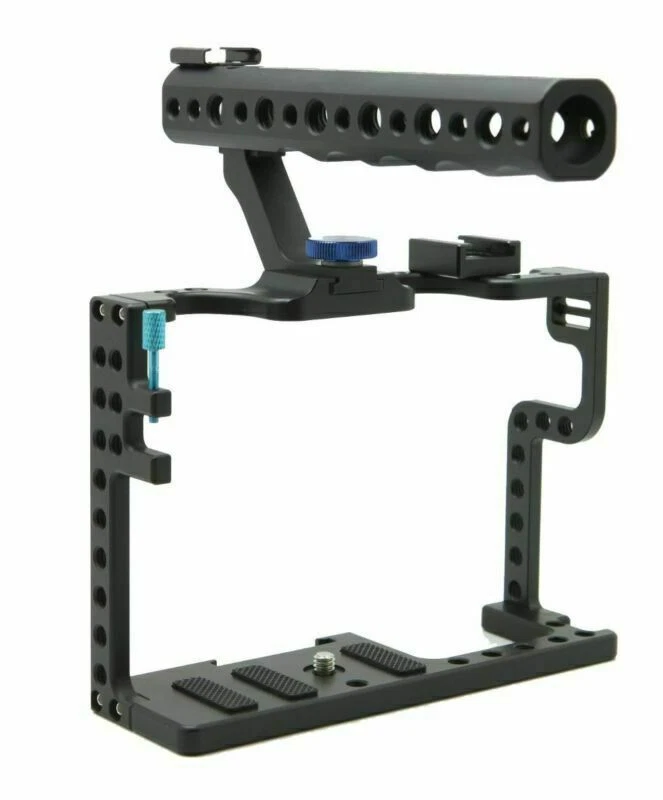 Rig Panasonic DSLR fotocamera manico gabbia con impugnatura fotocamera Lumix superiore per GH5 - Immagine 3 di 4