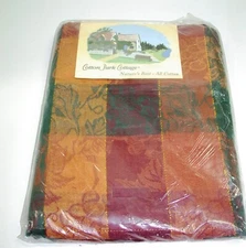 Cotton Park Cottage Tablecloth ~ Harvest Jacquard ~ 60" x 84" Rectangular *NEW*