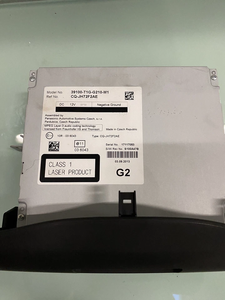 AUTORADIO 2 DIN MP3 - HONDA CR-V 3a SERIE 2006-2012 39100-T1G-G210-M1  - Immagine 4 di 4