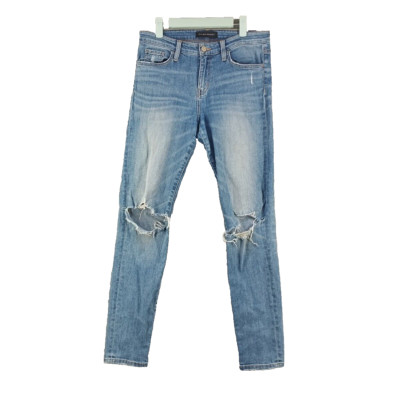 Flying Monkey Skinny Jeans SMALL(4-6) W28 L30 Mid Rise Casual Distressed Blue