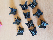 10 kleine Haarkrebse - Haarklammern -dunkelblau- 1,5x1,5x1,5 cm- NEU/UNGETRAGEN
