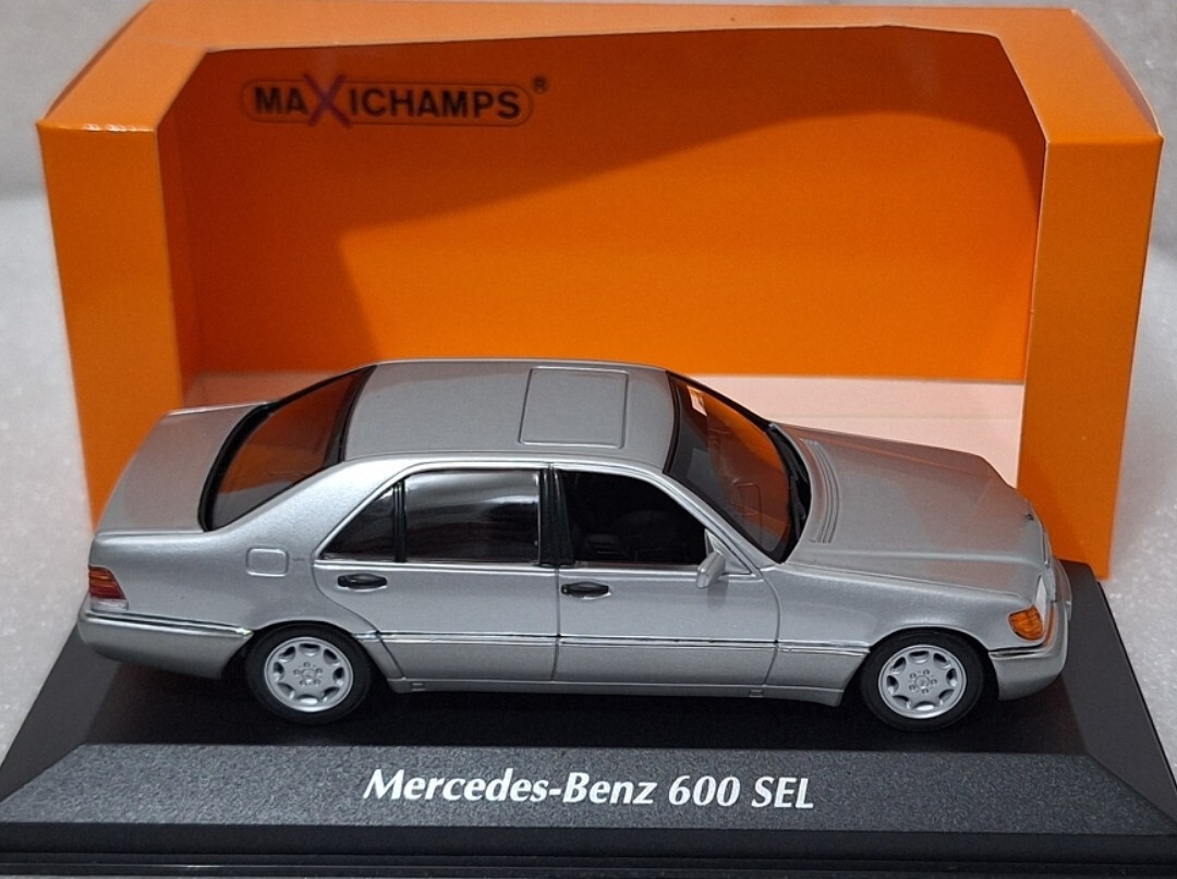 Mercedes-Benz 600 SEL (W140) 1992 Silver Met 1:43 Minichamps Mercedes-Benz 600 SEL (W140) 1992 Silver Met 1:43 Minichamps