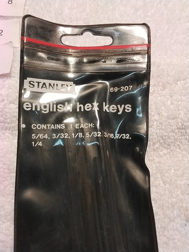 STANLEY 69-207 HEX KEY SET SAE USA 🇺🇸 - Image 2 of 3