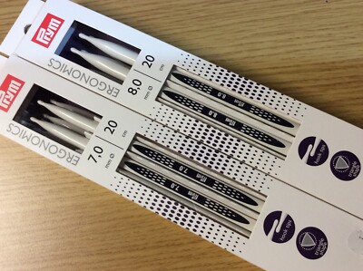 Prym Ergonomie 5er Sets doppelspitzige Stricknadeln 7mm und 8mm £15