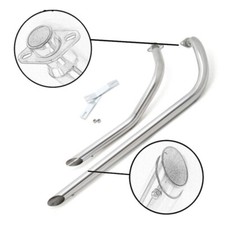 per HONDA Shadow VT 750 VT 400 Polacco Sistema di tubi di scarico Shortshots