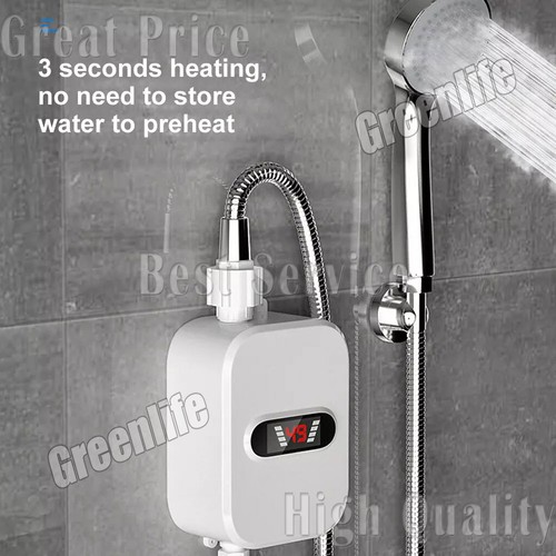 3.5KW Mini Tankless Instant Elektro Warmwasser Durchlauferhitzer für Bad Duschen - Bild 3 von 15