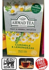 Ahmad Tea Chamomile & Lemongrass Fruit & Herbal Infusion 20 bags