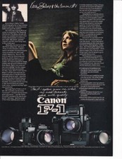 1978 Canon F-1 Camera Print-Ad / Diane Keaton "Looking for Mr Goodbar"