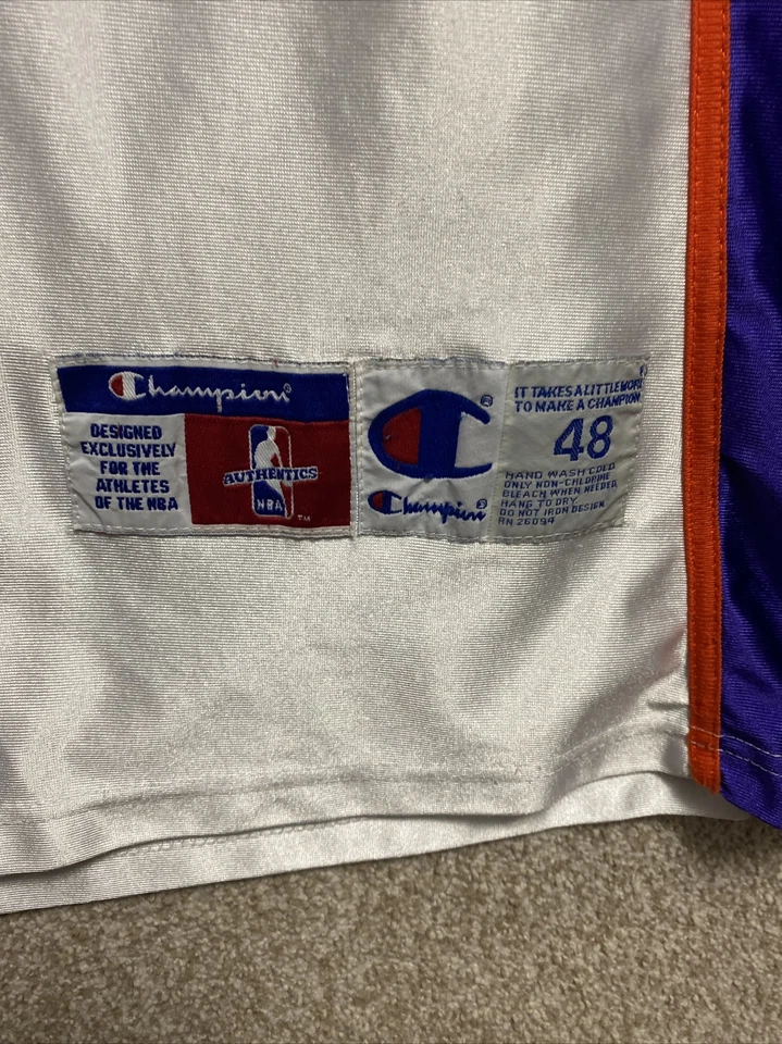 Camiseta Champion Auténtica NBA Para Hombres Phoenix Suns Steve Nash Talla 48 Foto 3 de 4