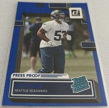 2022 Donruss Football Boye Mafe Seattle Seahawks Press Proof Blue Rookie #368