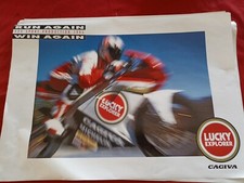 POSTER advertising Pubblicità MOTO CAGIVA Mito  LUCKY EXPLORER 1995 EPOCA