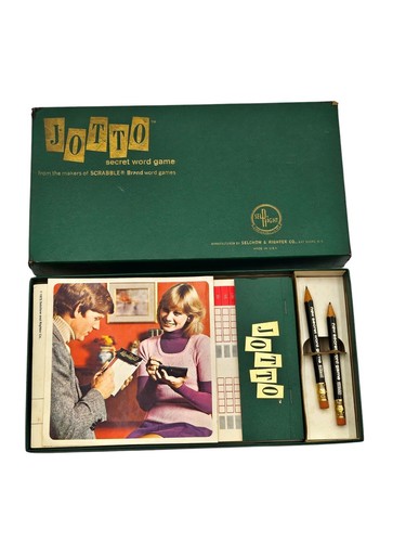 VINTAGE JOTTO 1972 Secret Word Game by Selchow & Righter From Maker of Scrabble - Picture 2 of 4